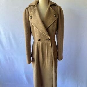 DIANE VON FURSTENBERG SABRA Angora Wool Coat Sz 6